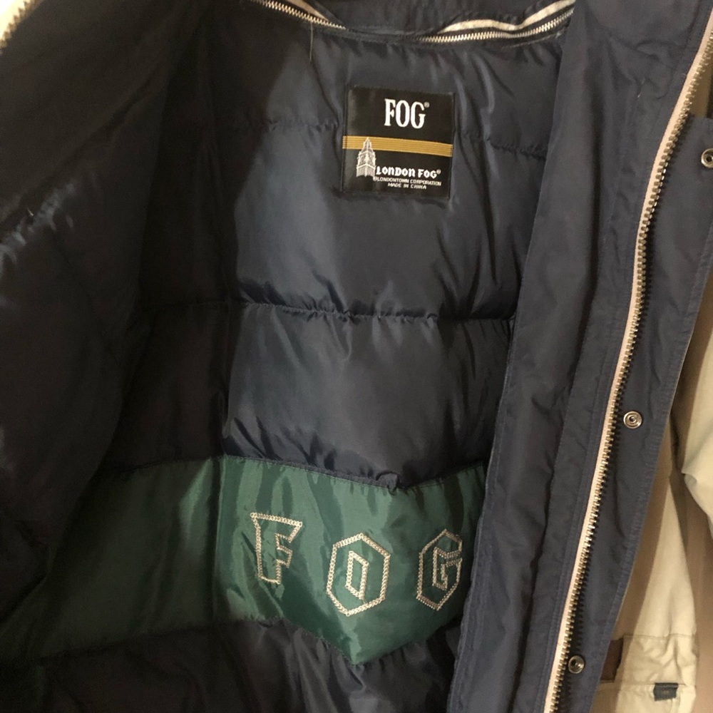 Tan winter coat, London Fog, men’s L